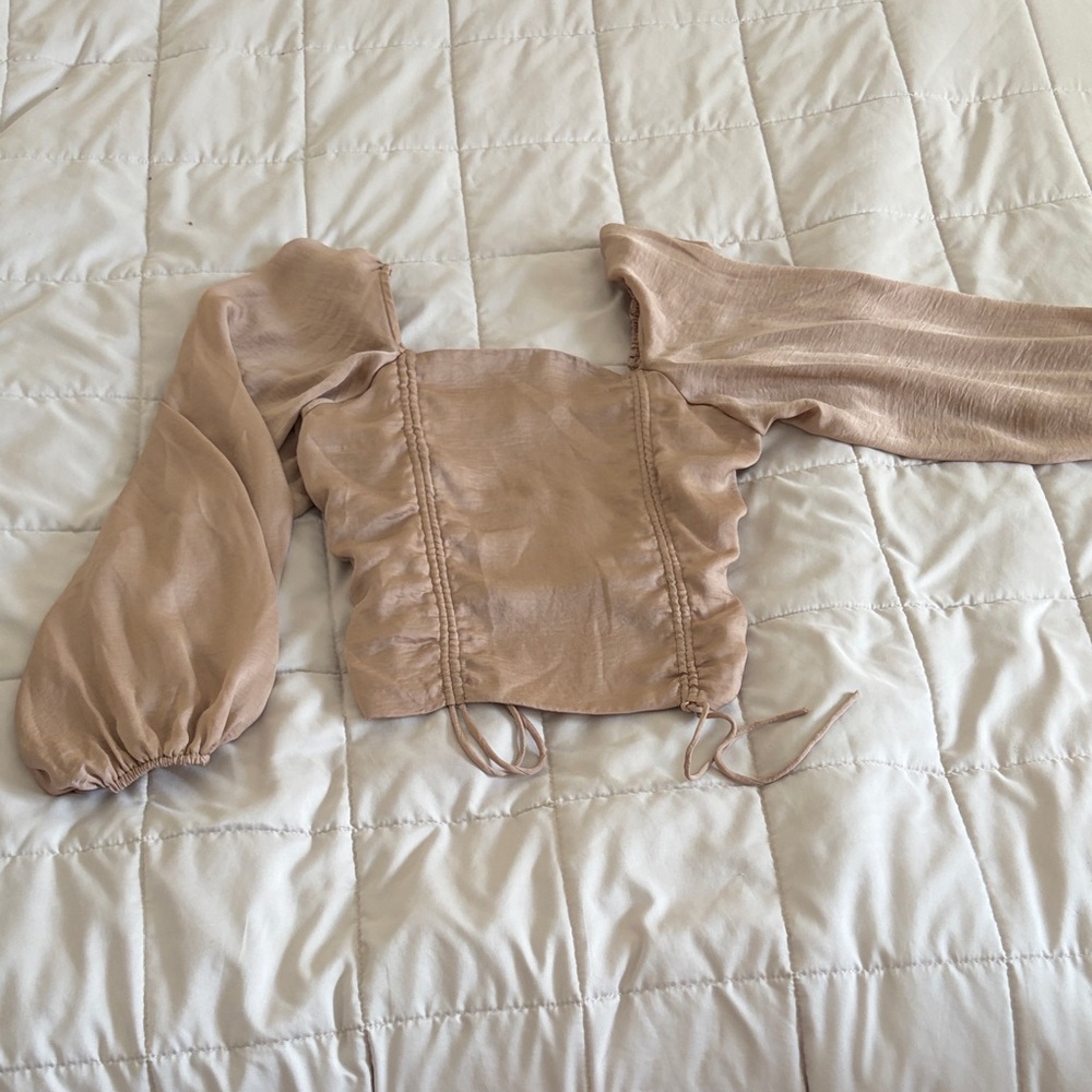 Chic Beige Women's Blouse